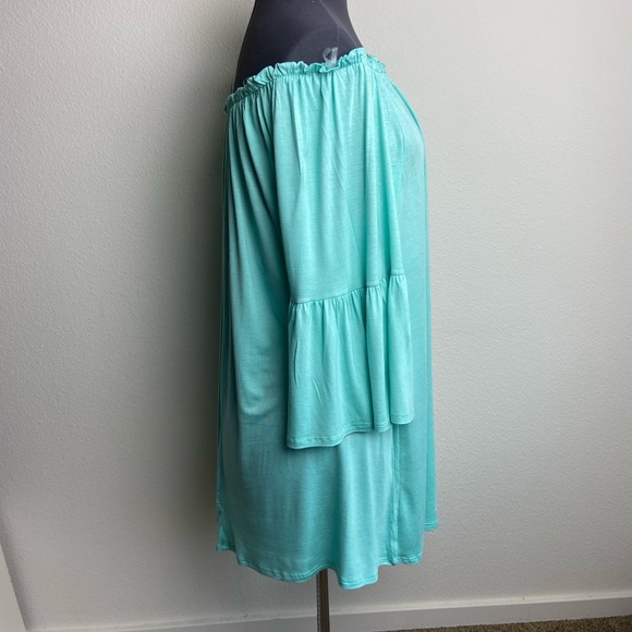 (5/$25‎ SALE ✅) SMALL 'By Together' WomensTunic Scrunch Neck on/off Shoulder Top - Picture 4 of 6